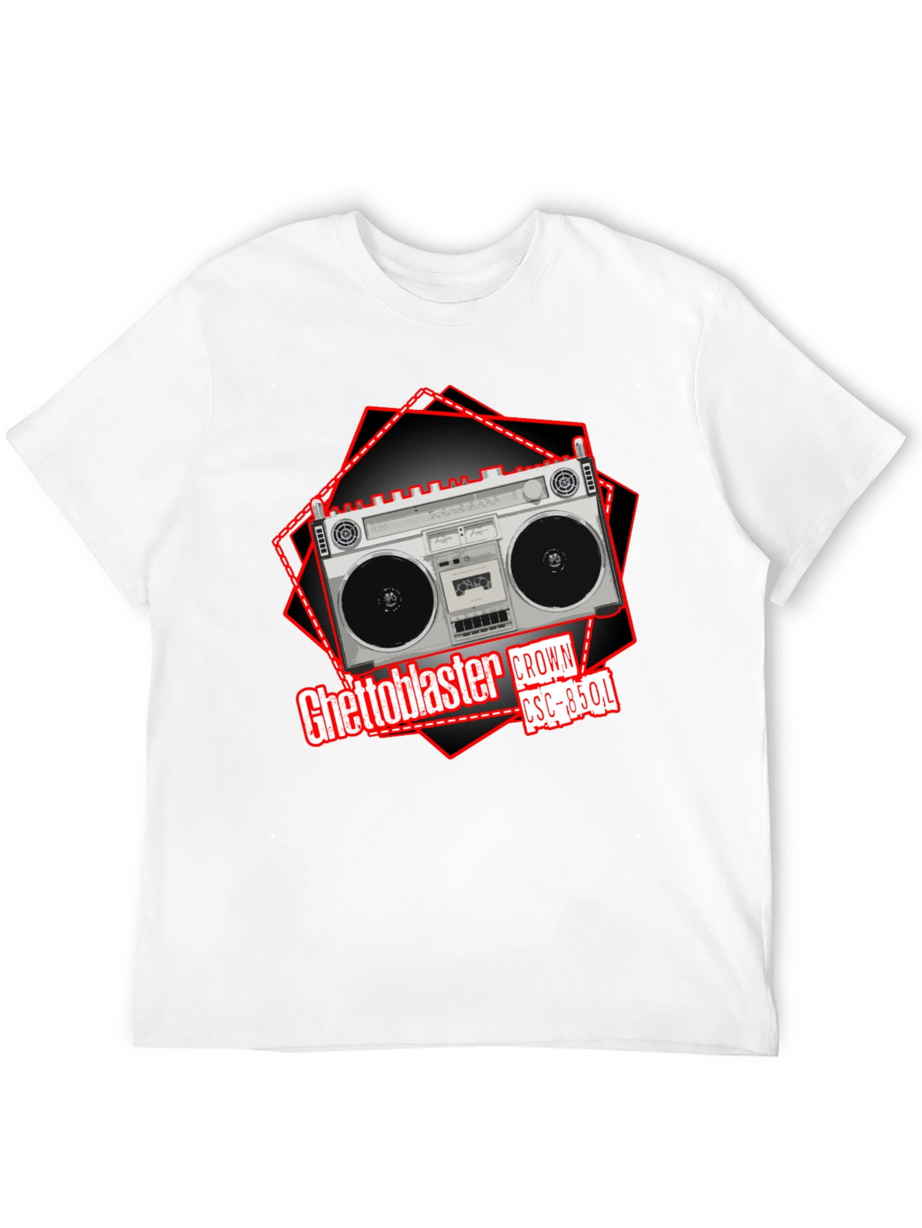 Retro Ghetto Blaster Crown CSC-850L Graphic T-Shirt