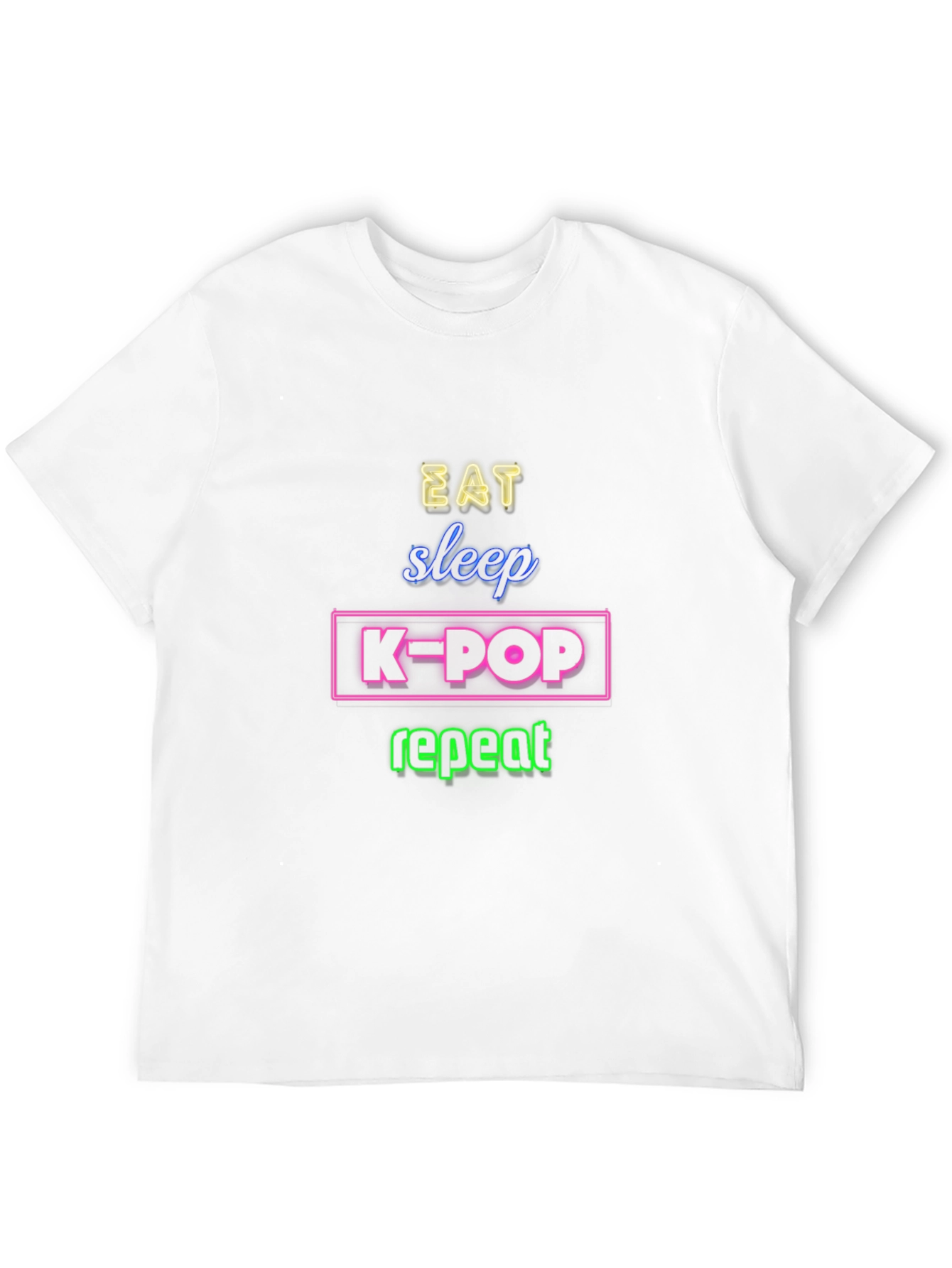 Eat Sleep K-Pop Repeat Graphic Tee