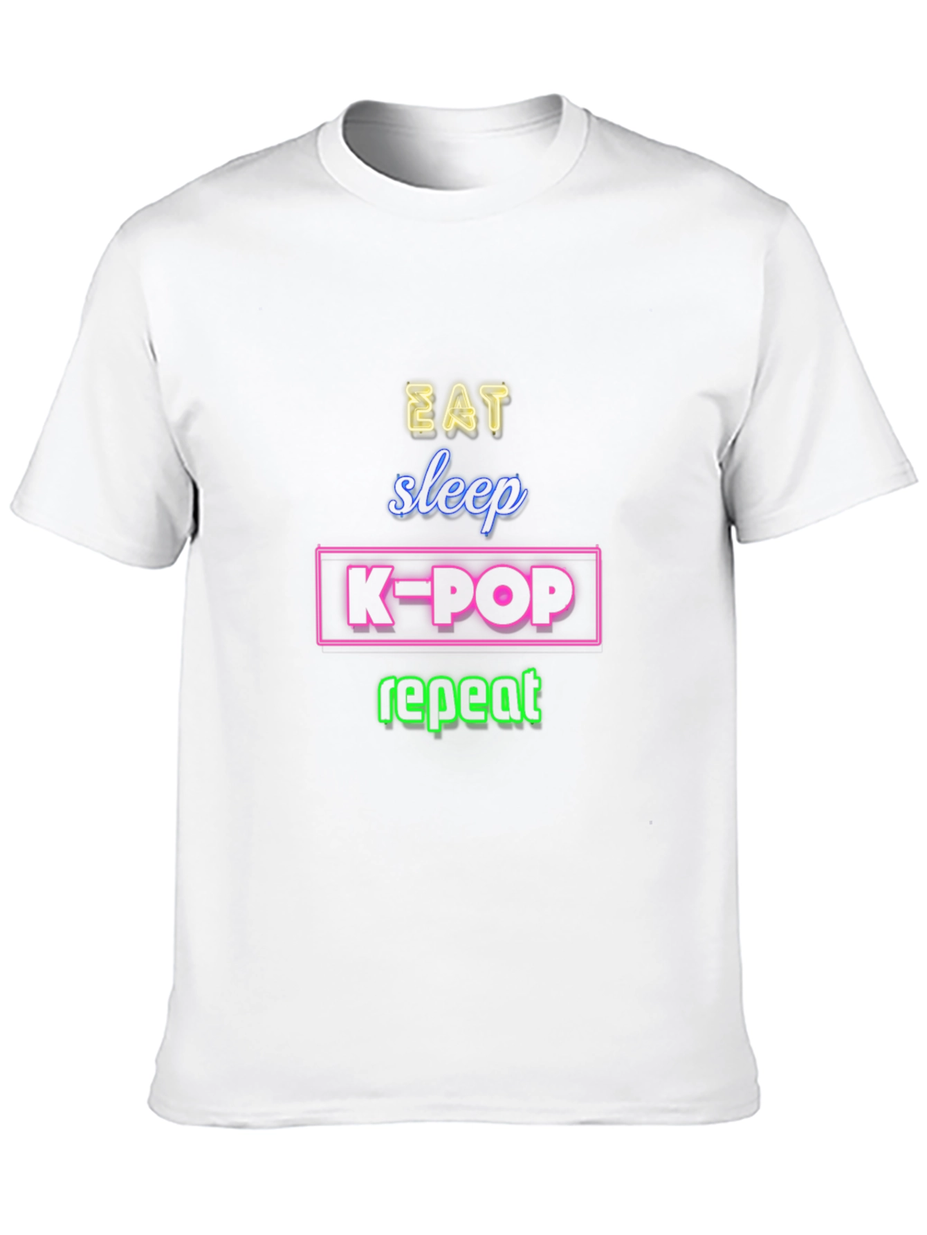 Eat Sleep K-Pop Repeat Graphic Tee