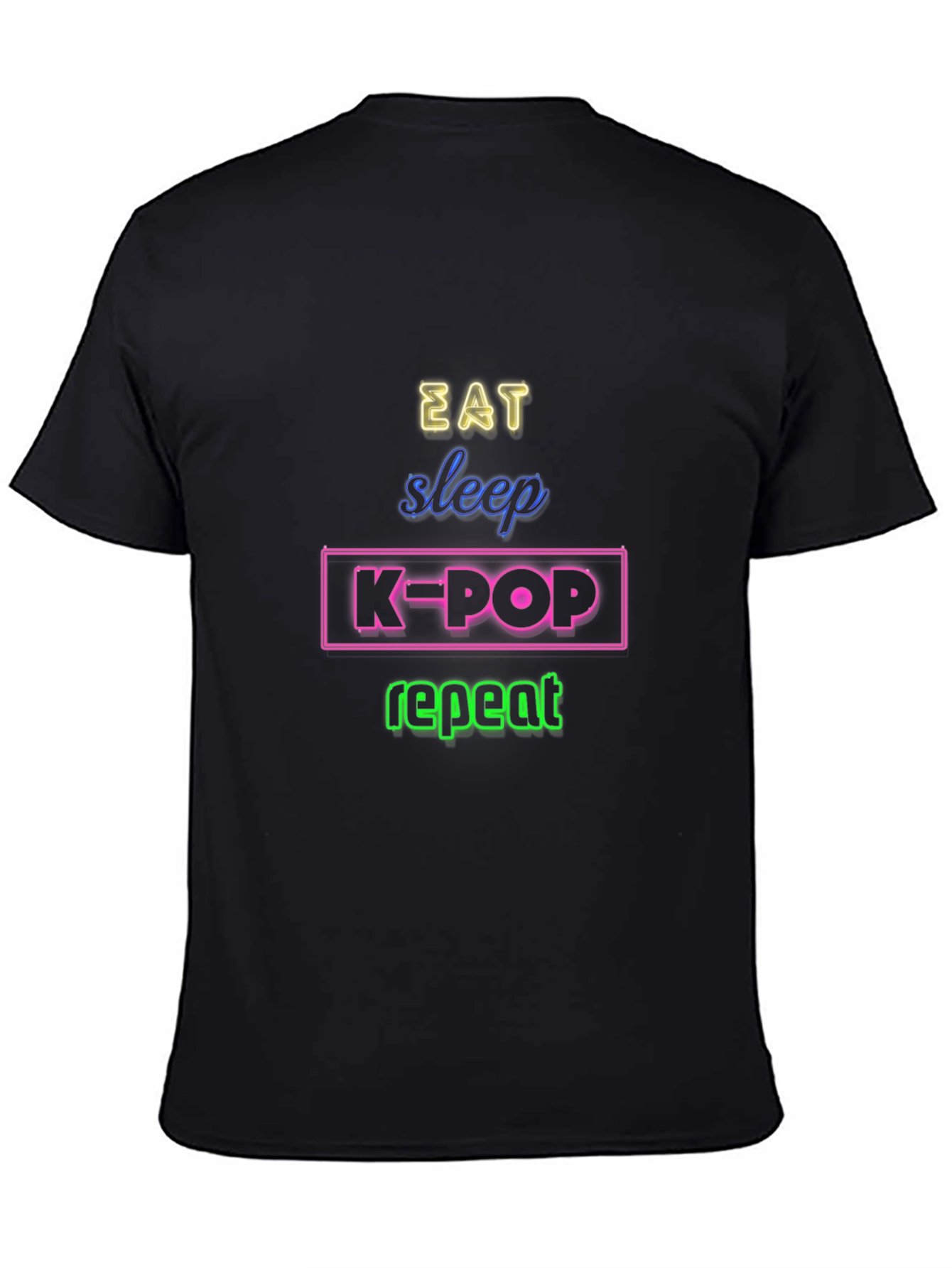 Eat Sleep K-Pop Repeat Graphic Tee