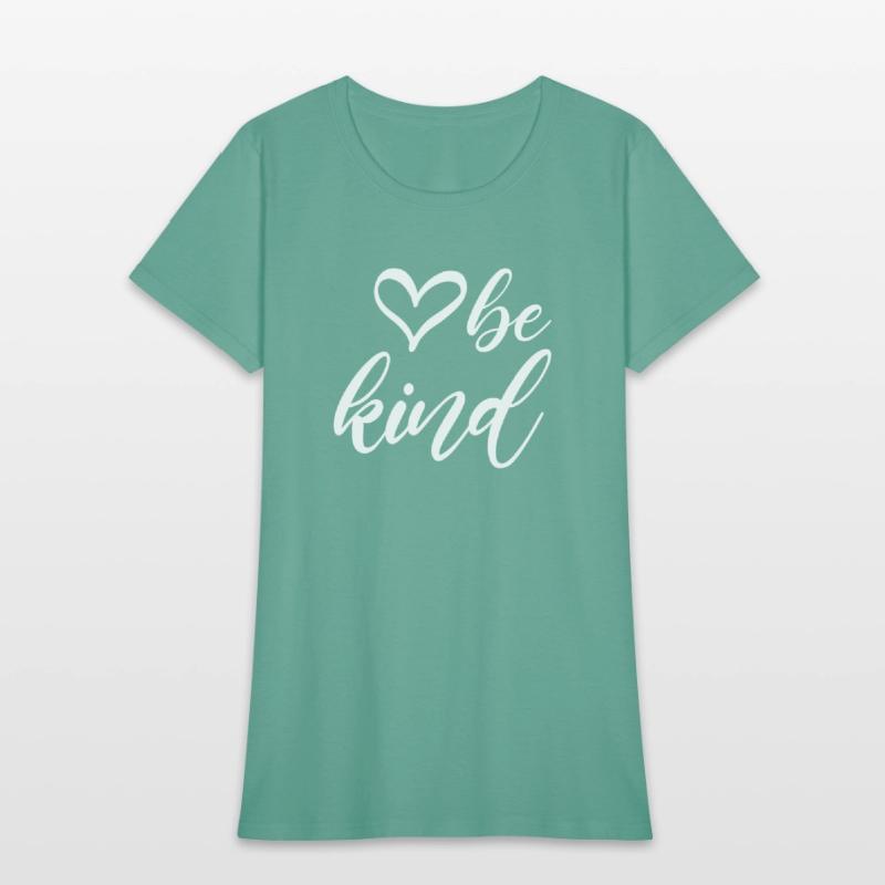 Be Kind Text In Modern Typography With Cute Heart