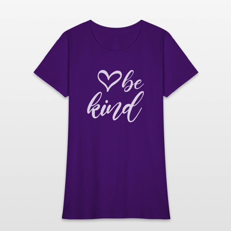 Be Kind Text In Modern Typography With Cute Heart