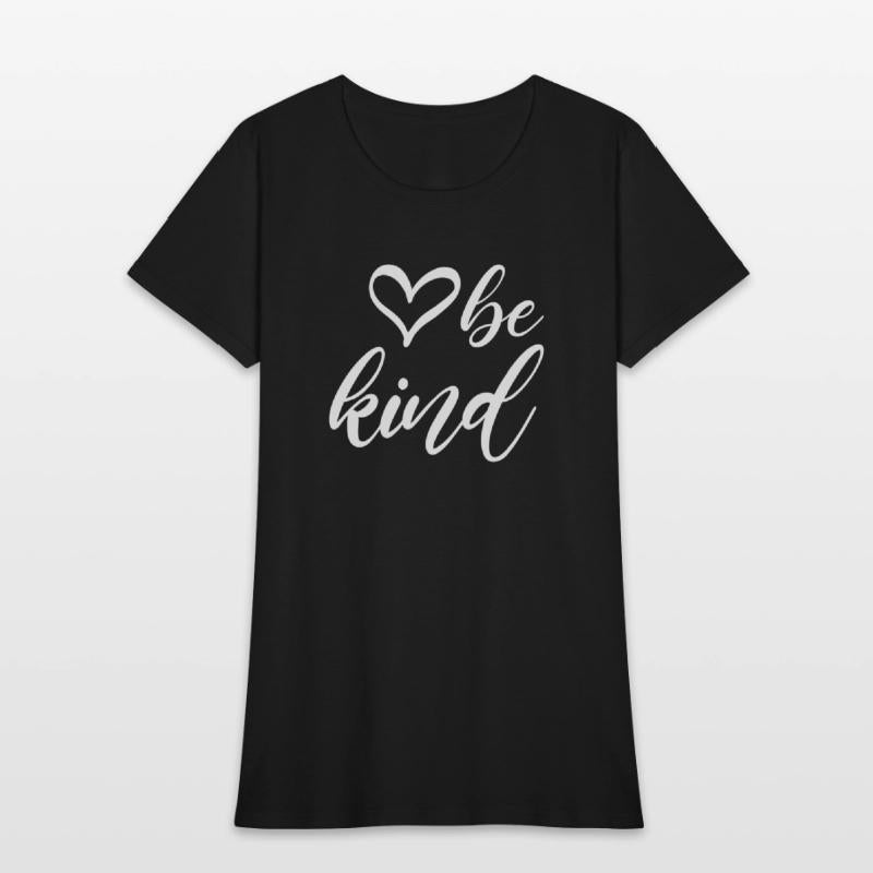 Be Kind Text In Modern Typography With Cute Heart