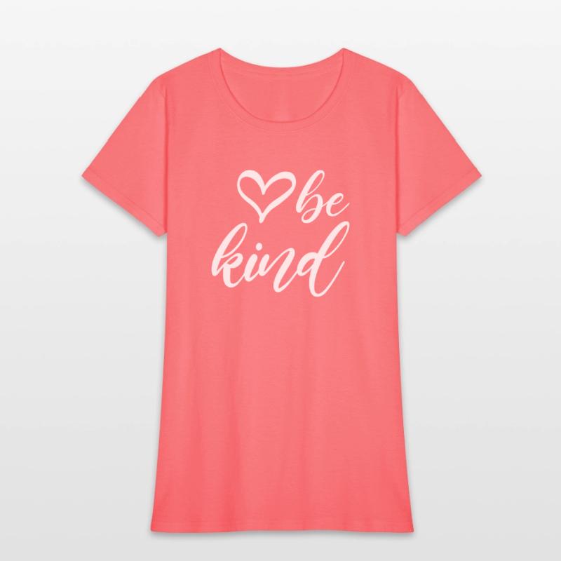 Be Kind Text In Modern Typography With Cute Heart