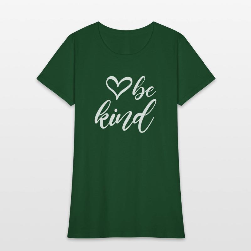 Be Kind Text In Modern Typography With Cute Heart