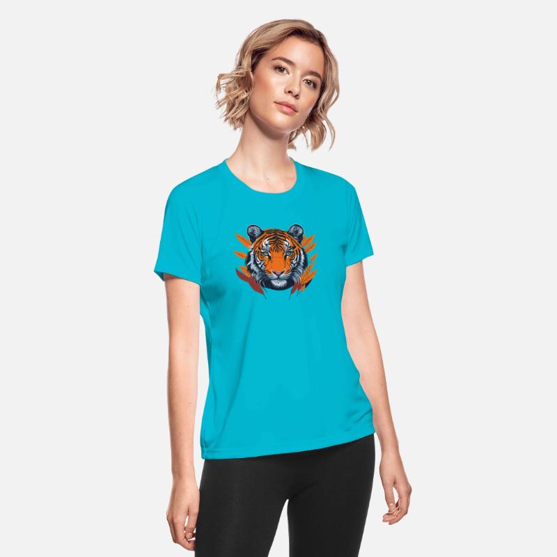 Beautiful tiger face illustration