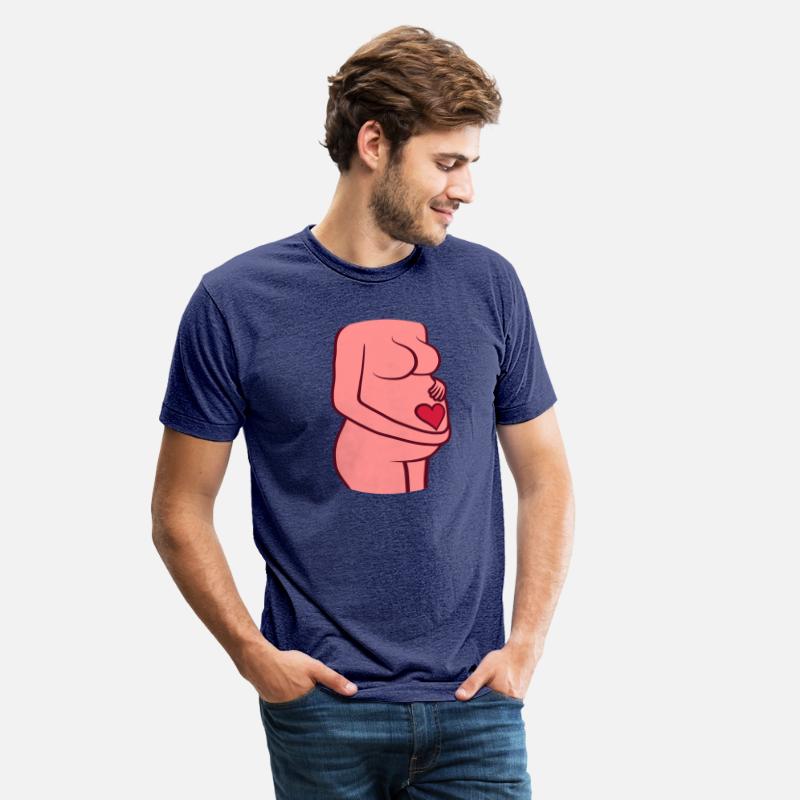 belly heart pregnant woman