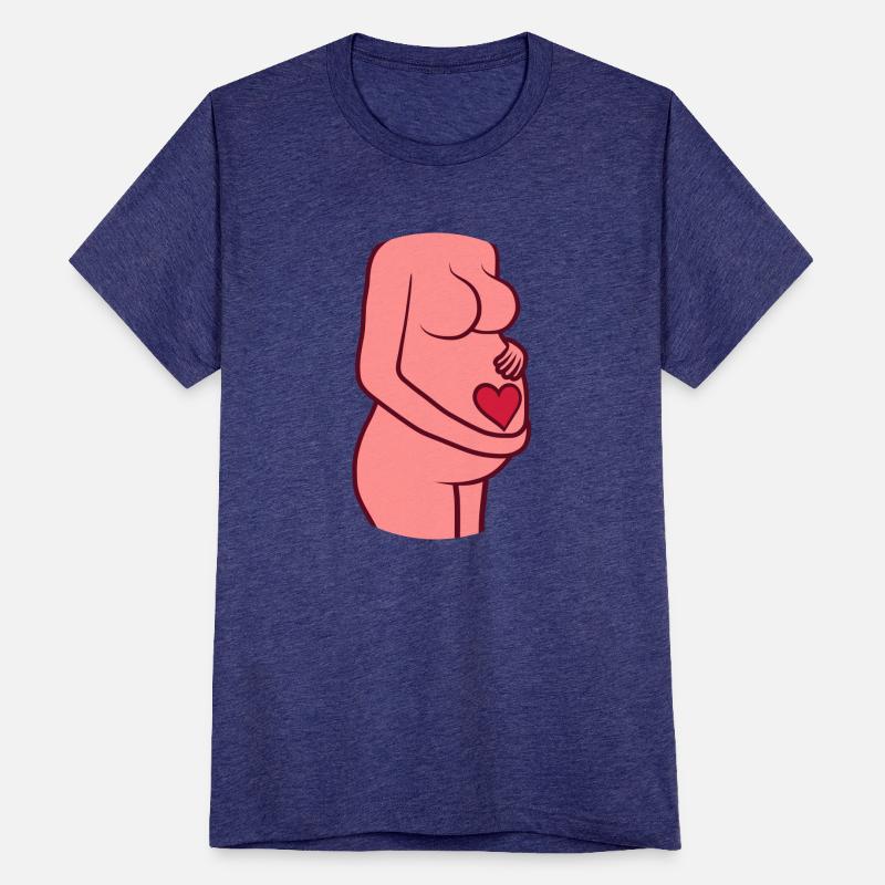 belly heart pregnant woman