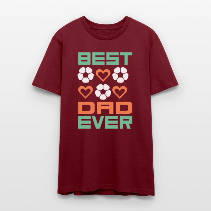 Best Dad Ever Soccer Heart Design