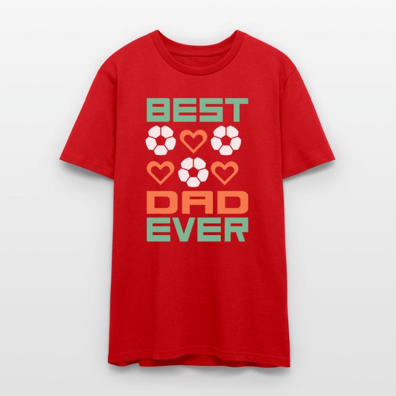 Best Dad Ever Soccer Heart Design