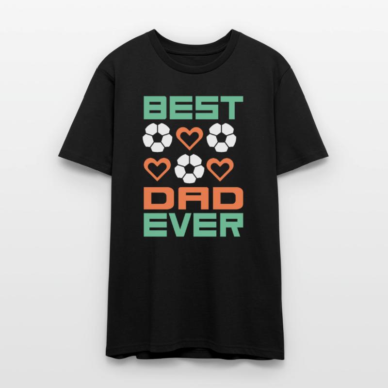 Best Dad Ever Soccer Heart Design