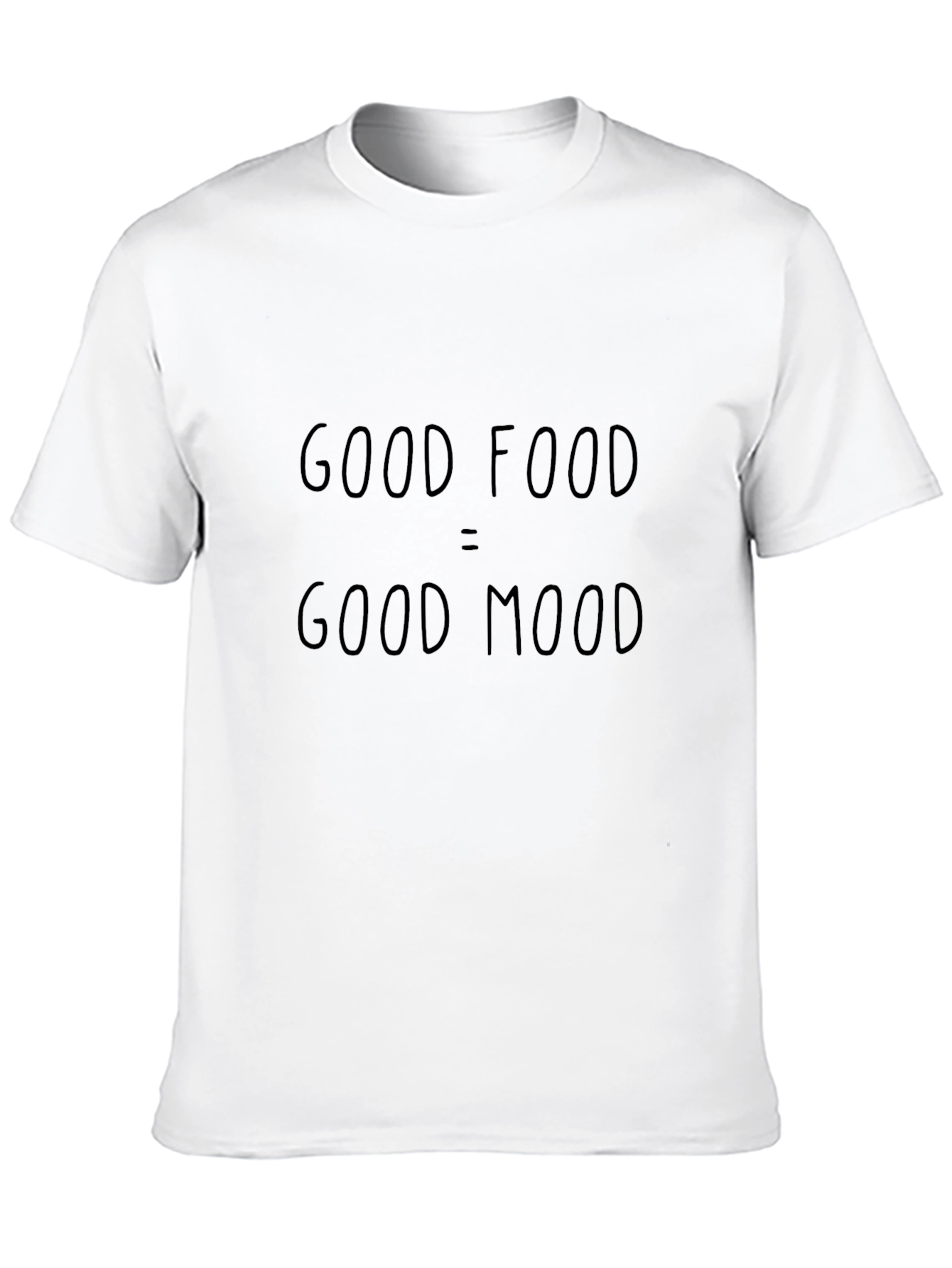 Good Food = Good Mood Black T-Shirt