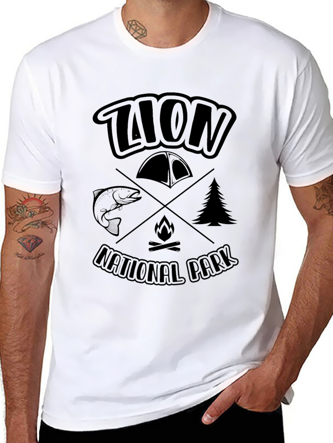 Zion National Park Graphic T-Shirt Camping Tee