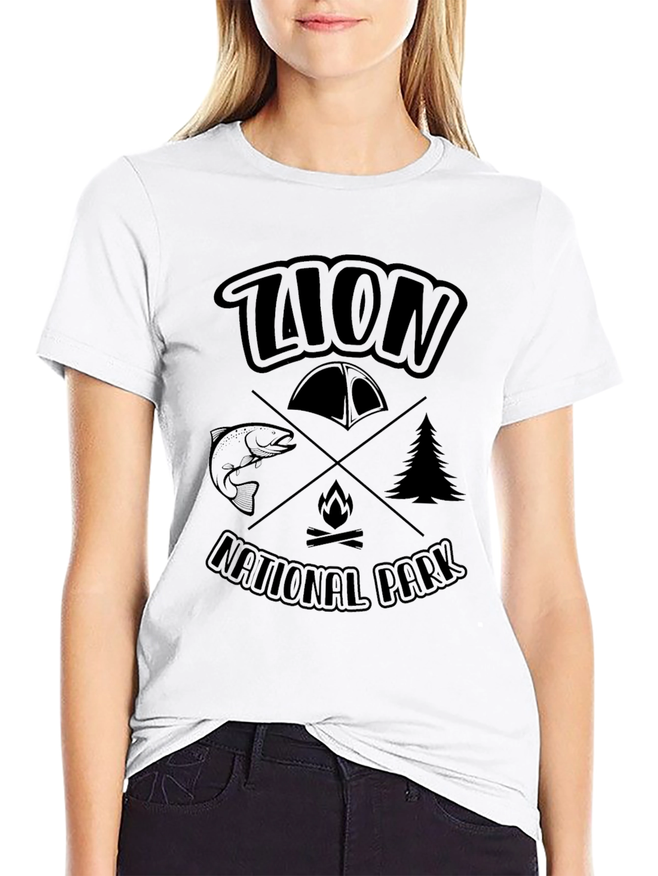 Zion National Park Graphic T-Shirt Camping Tee