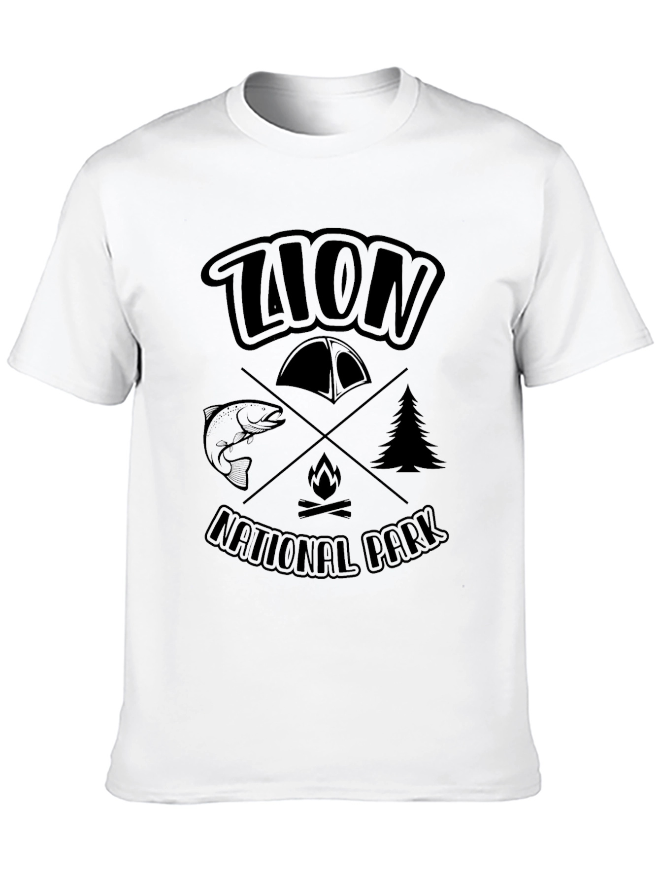 Zion National Park Graphic T-Shirt Camping Tee