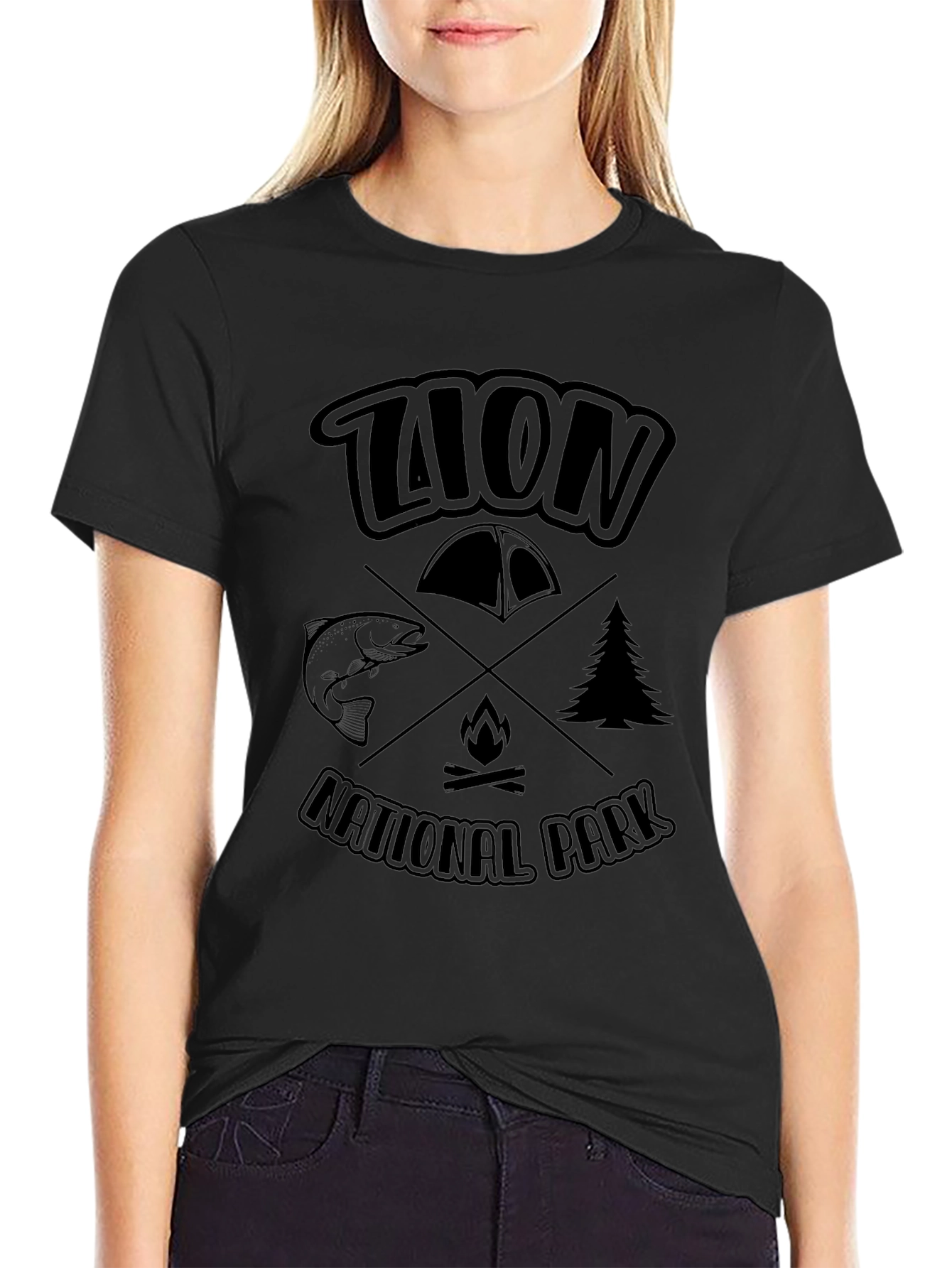 Zion National Park Graphic T-Shirt Camping Tee