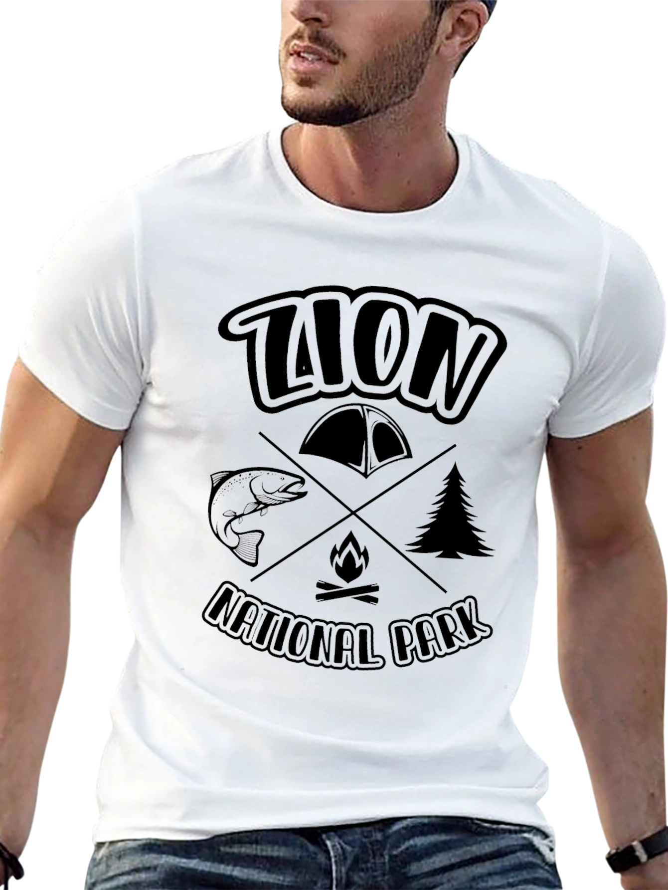 Zion National Park Graphic T-Shirt Camping Tee