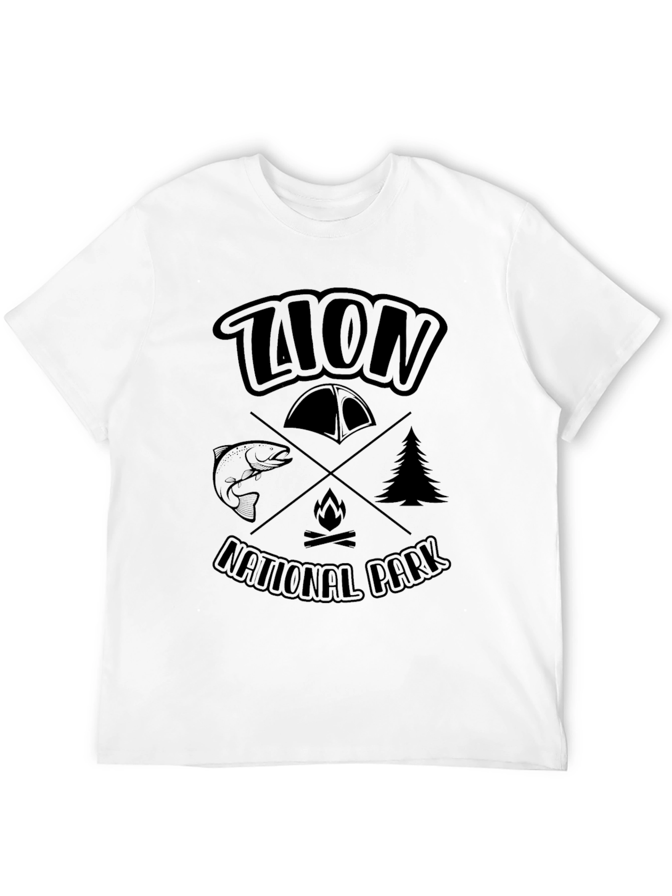 Zion National Park Graphic T-Shirt Camping Tee