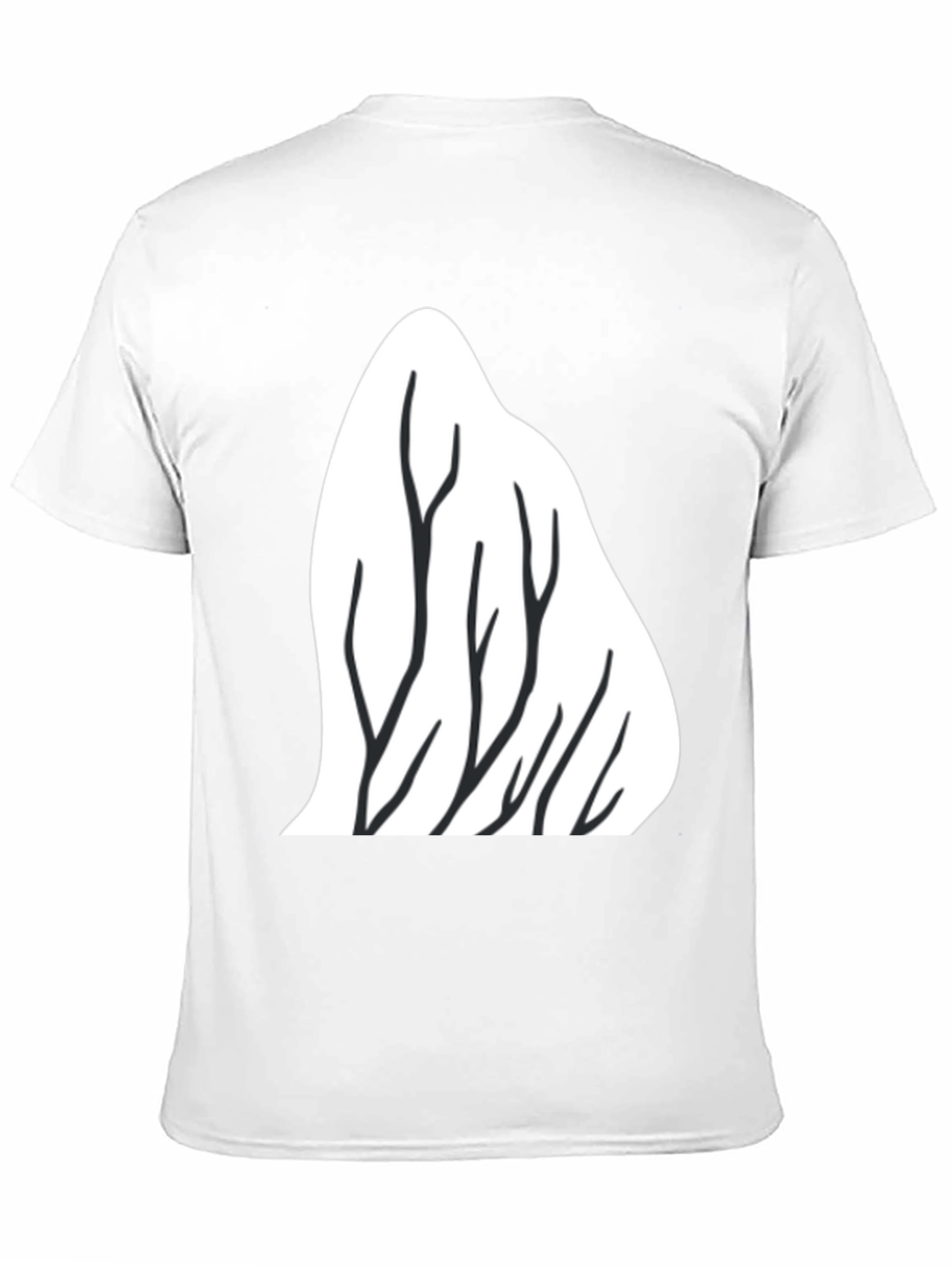 Mountain Trees Graphic Tee - Black