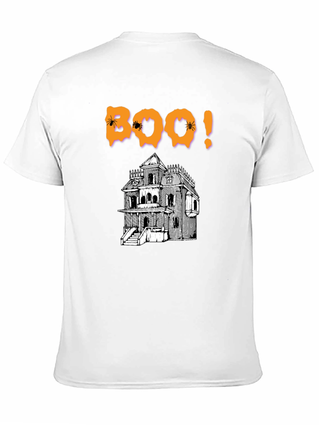 Halloween Boo Haunted House Graphic T-Shirt