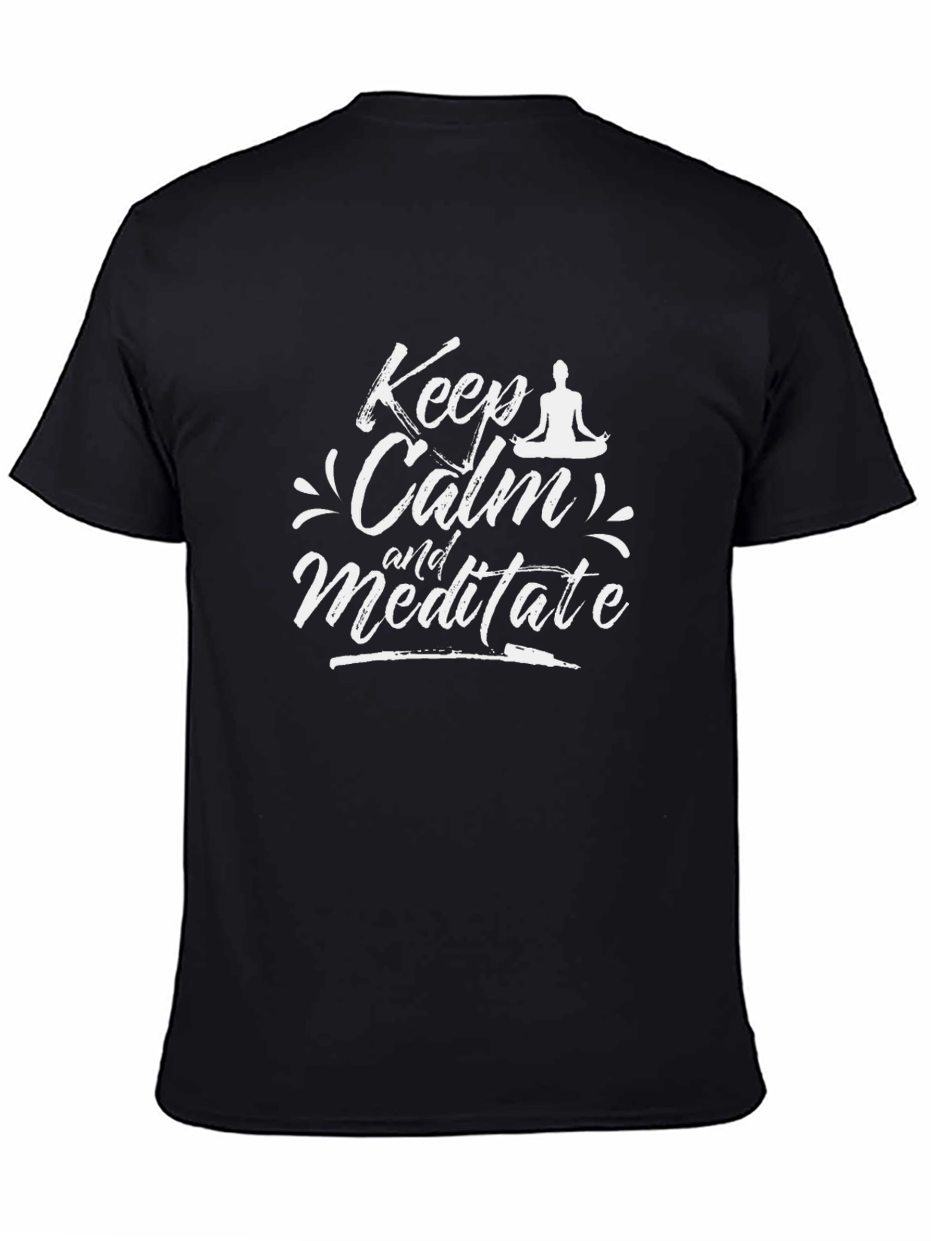 Keep Calm and Meditate Black T-Shirt