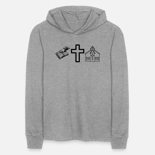 Bible, cross and church