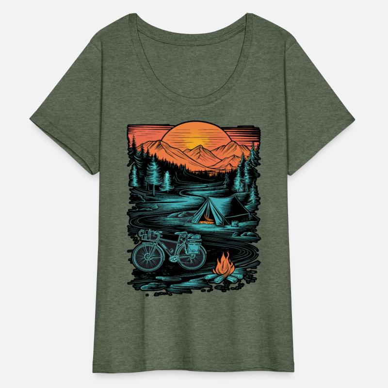 Bicycle Camping Mountains Nature Excursion