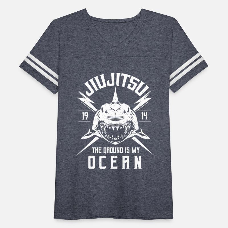 BJJ Shark -The Ground Is My Ocean T Shirt