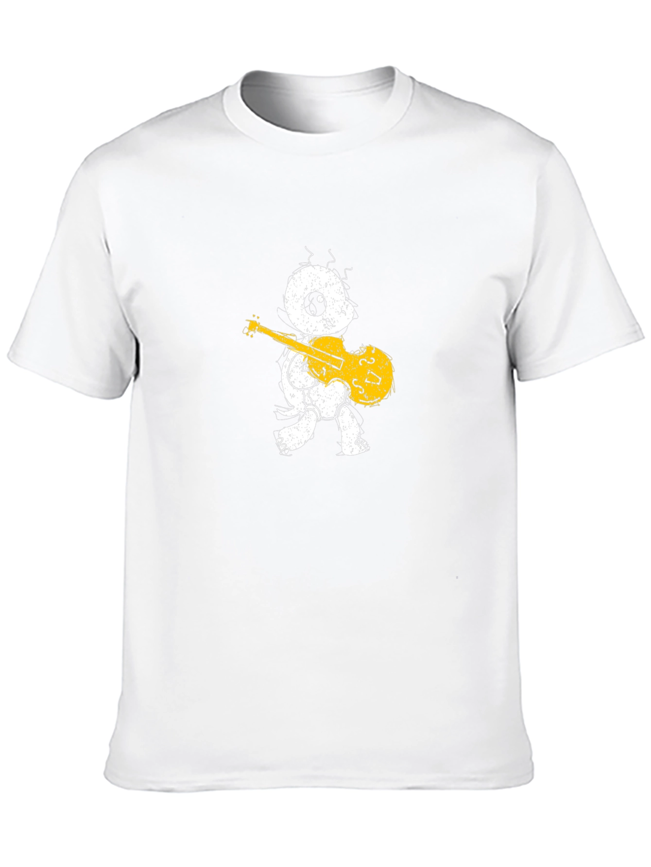 Turtle Guitar Player Black T-Shirt