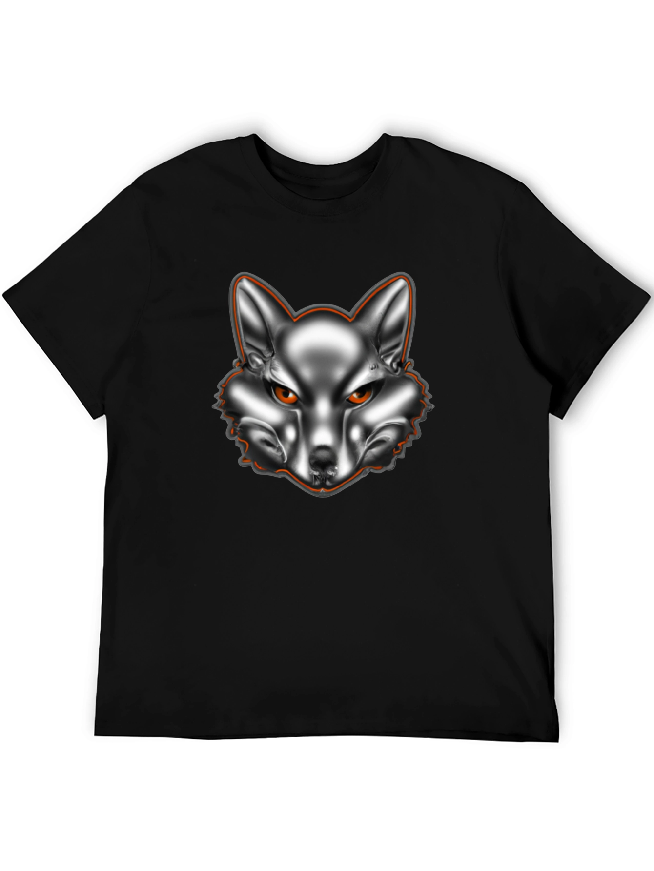 Chrome Fox Graphic Tee - Black