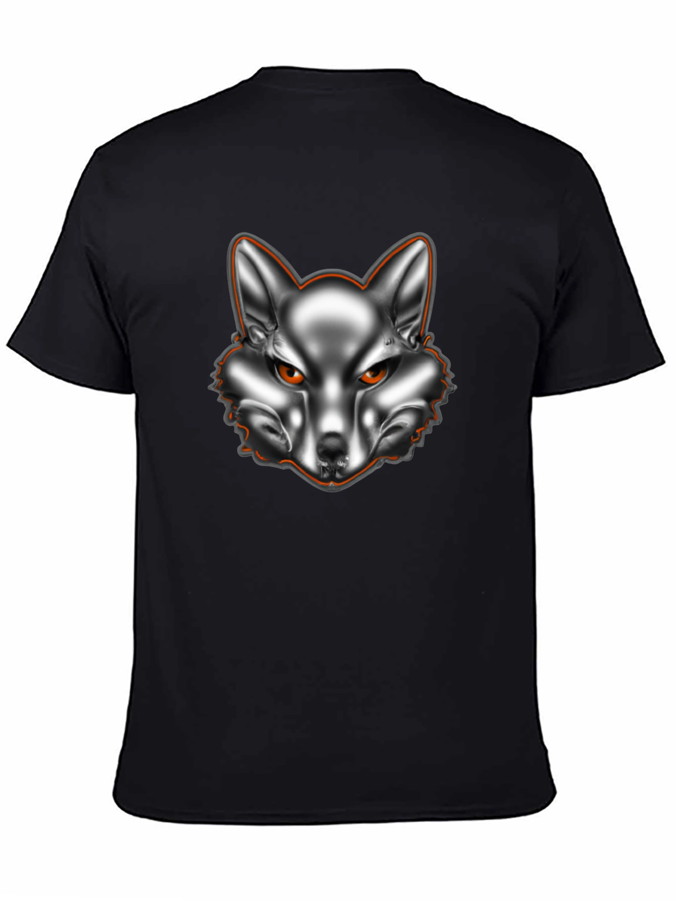 Chrome Fox Graphic Tee - Black