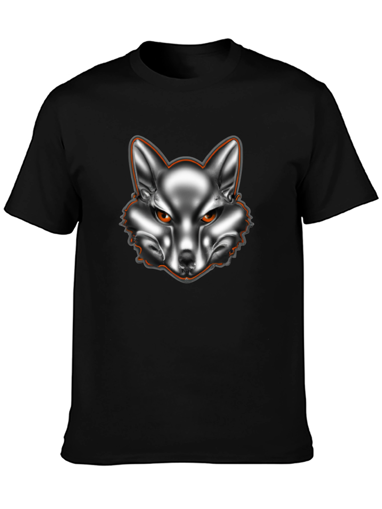 Chrome Fox Graphic Tee - Black