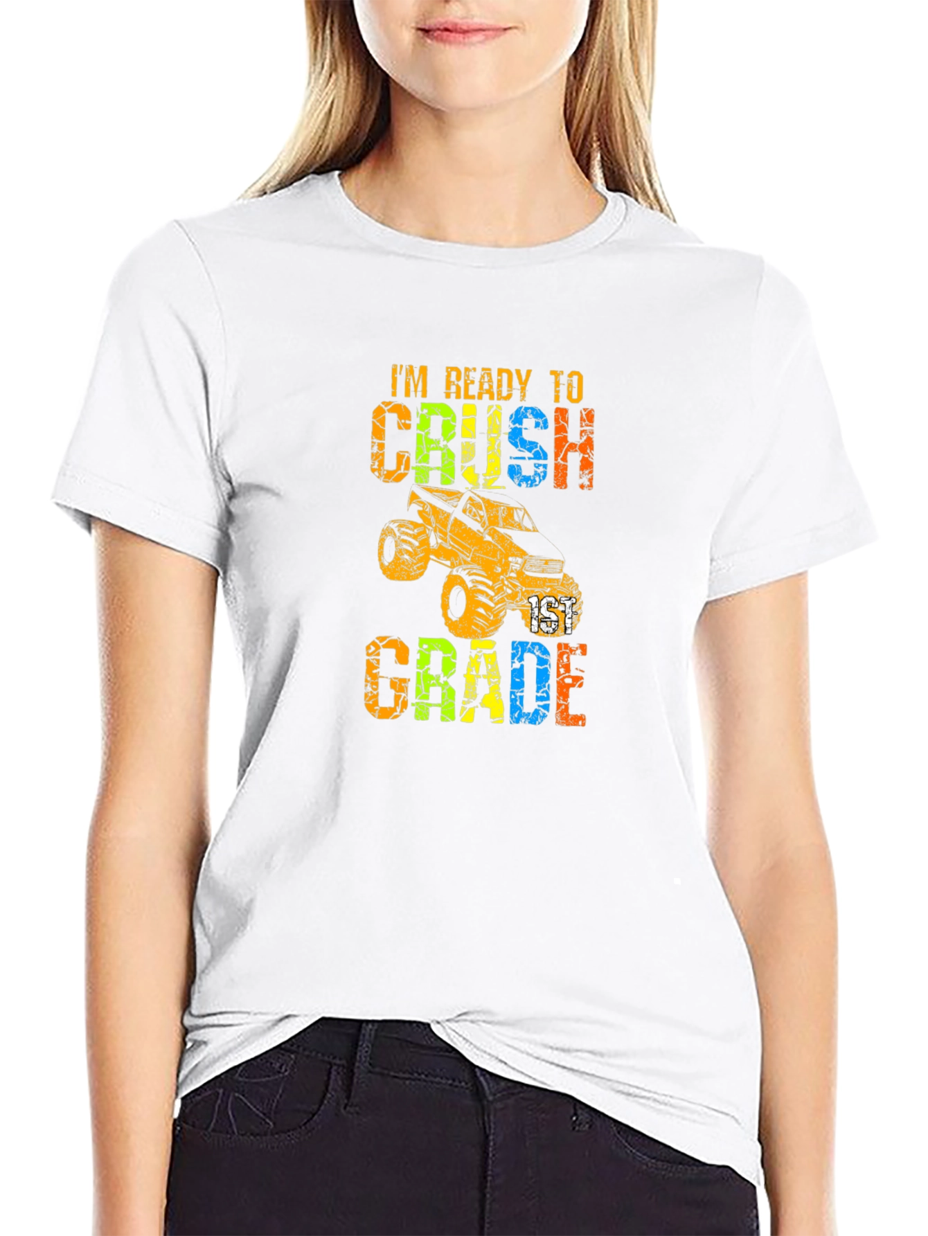 Ready to Crush 1st Grade Monster Truck T-Shirt