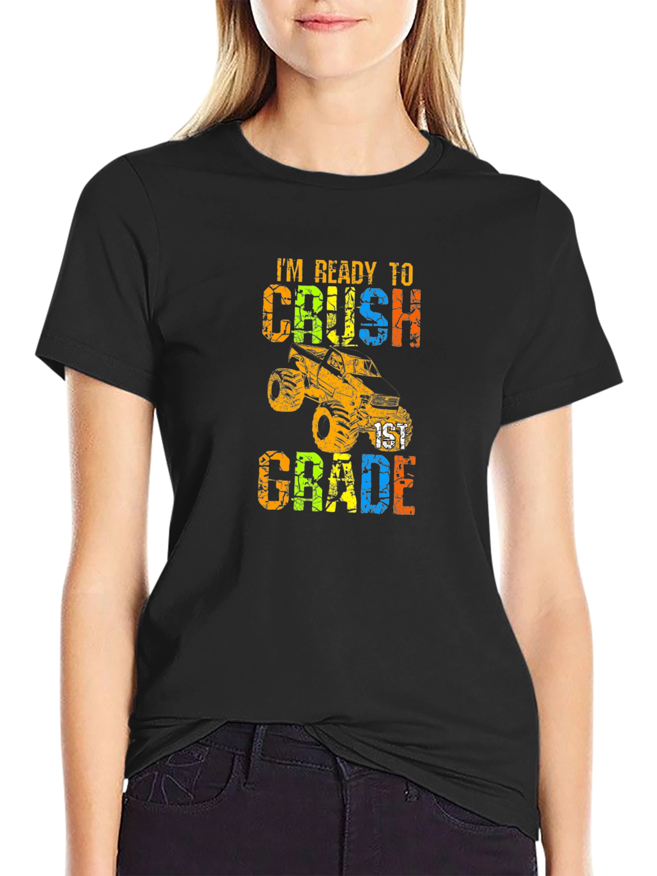 Ready to Crush 1st Grade Monster Truck T-Shirt