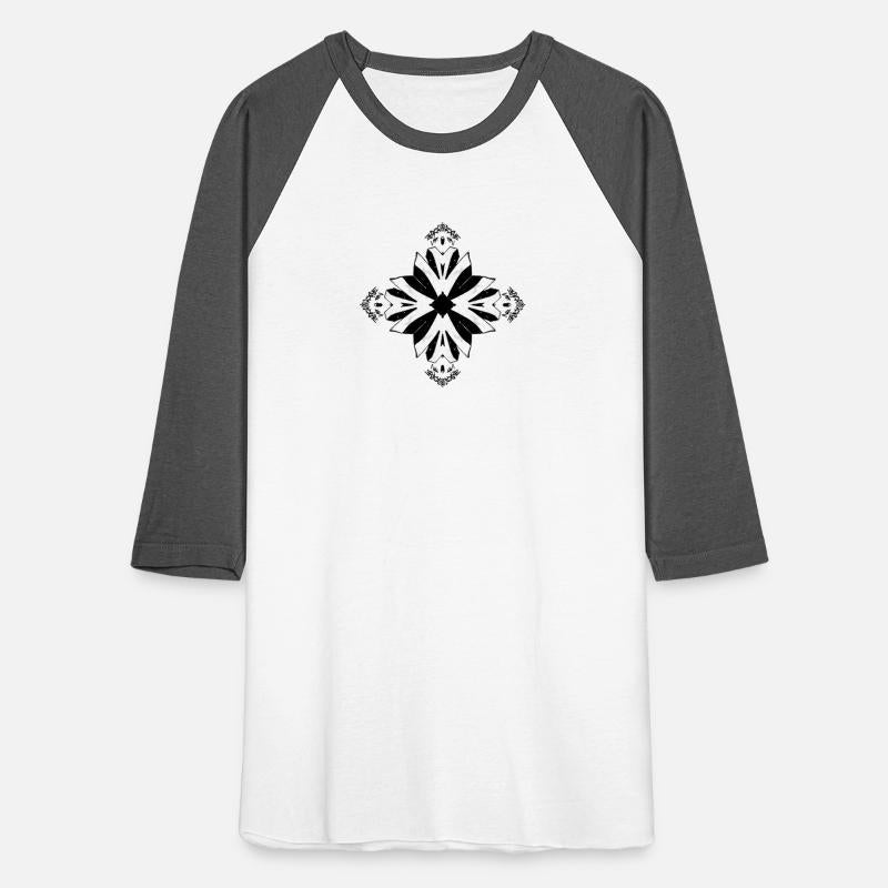Black and White Mandala Symmetry Design
