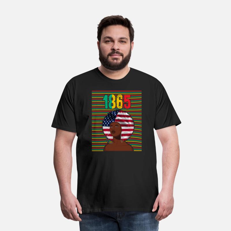 Black Lives Matter Shirt, 1865 1 Tee, Hair Black