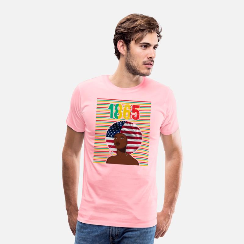 Black Lives Matter Shirt, 1865 1 Tee, Hair Black