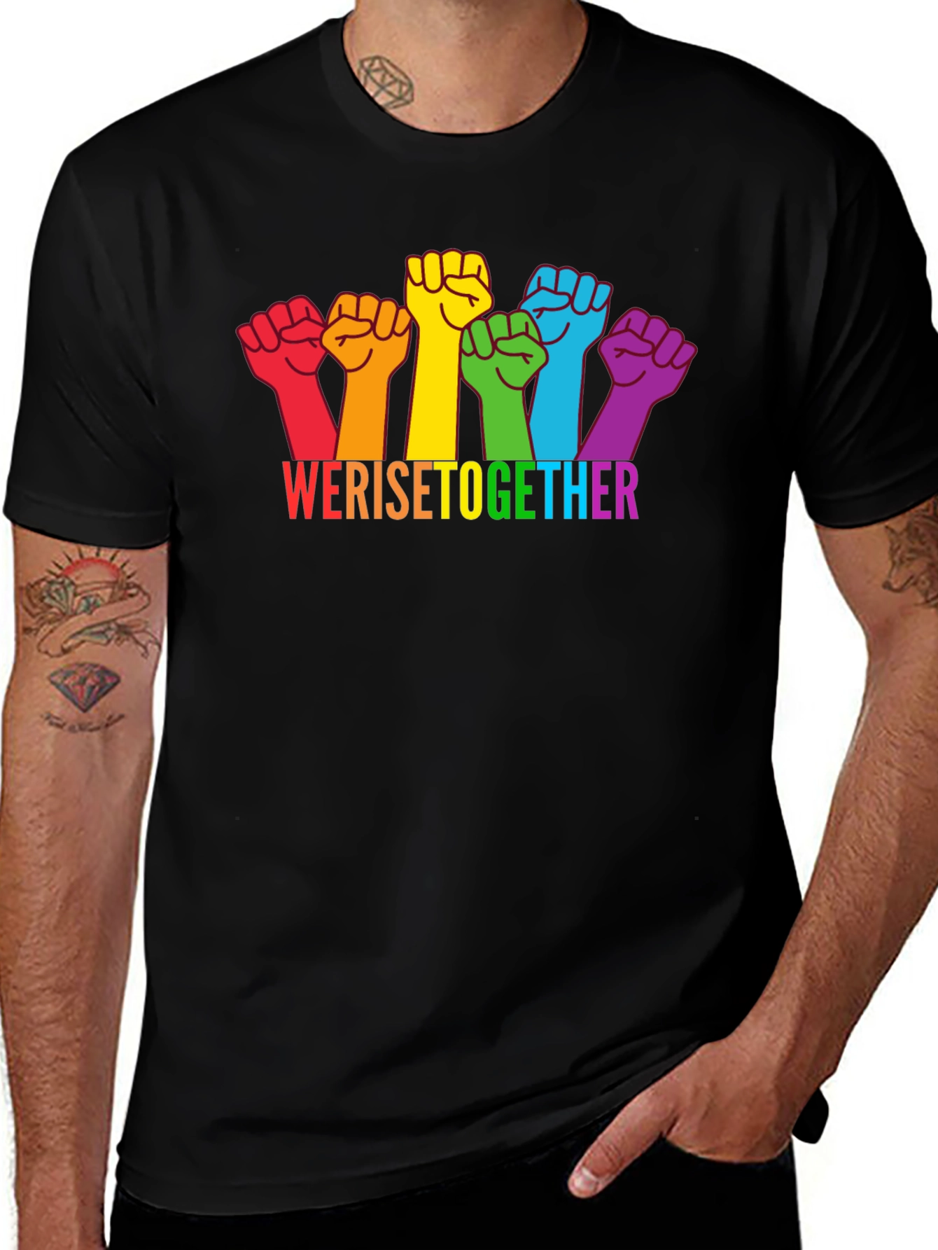 We Rise Together T-Shirt - Equality Pride Tee