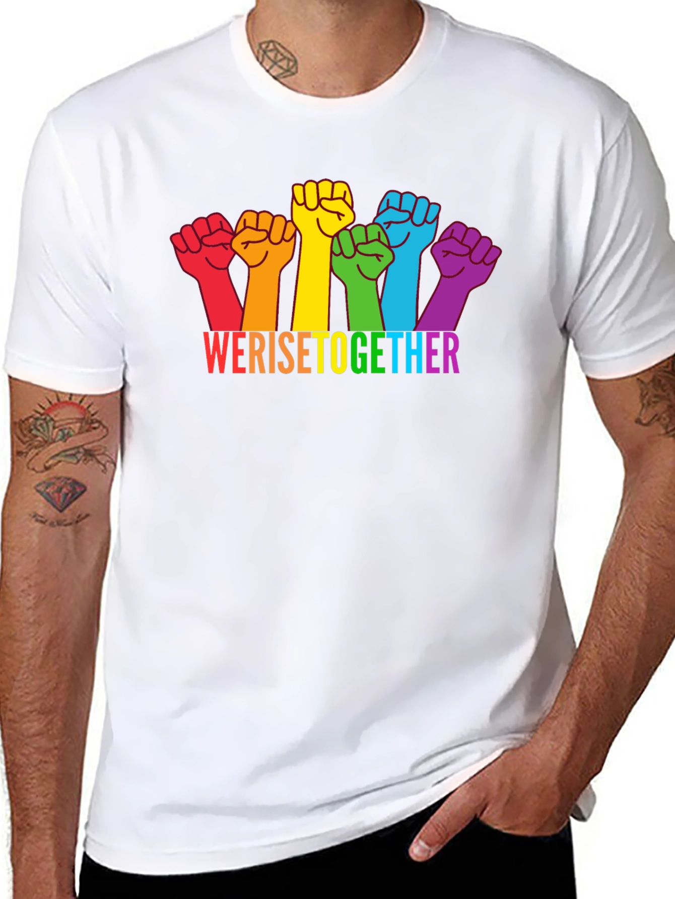 We Rise Together T-Shirt - Equality Pride Tee