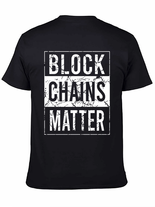 Blockchains Matter Black T-Shirt