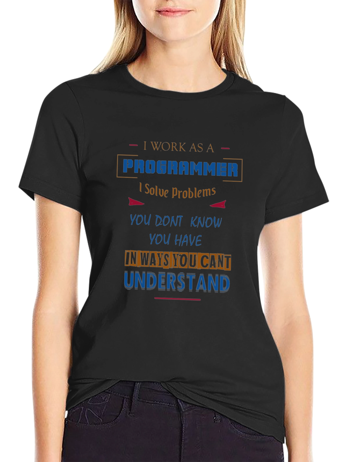 Programmer Graphic T-Shirt - Solve Problems