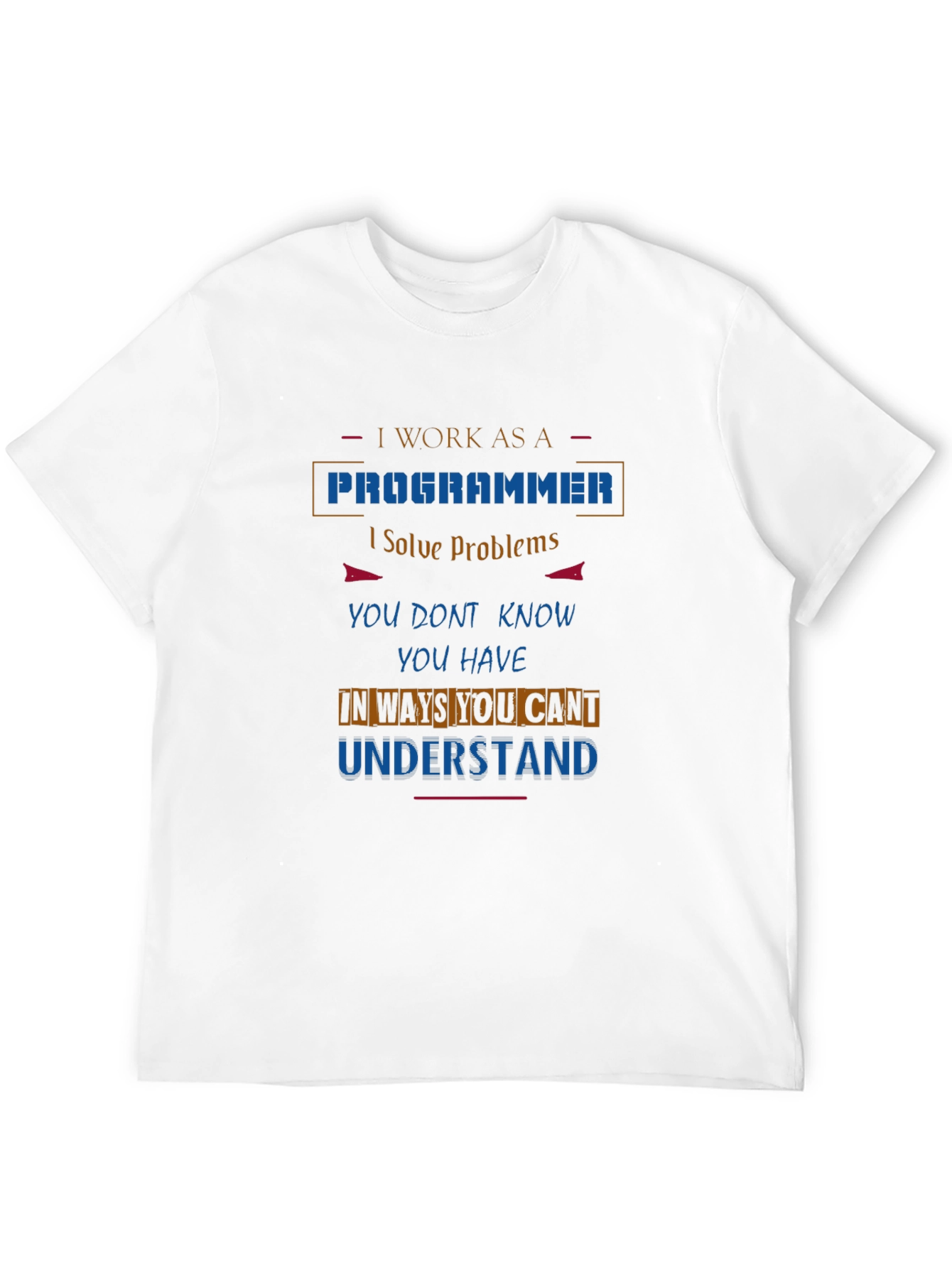 Programmer Graphic T-Shirt - Solve Problems