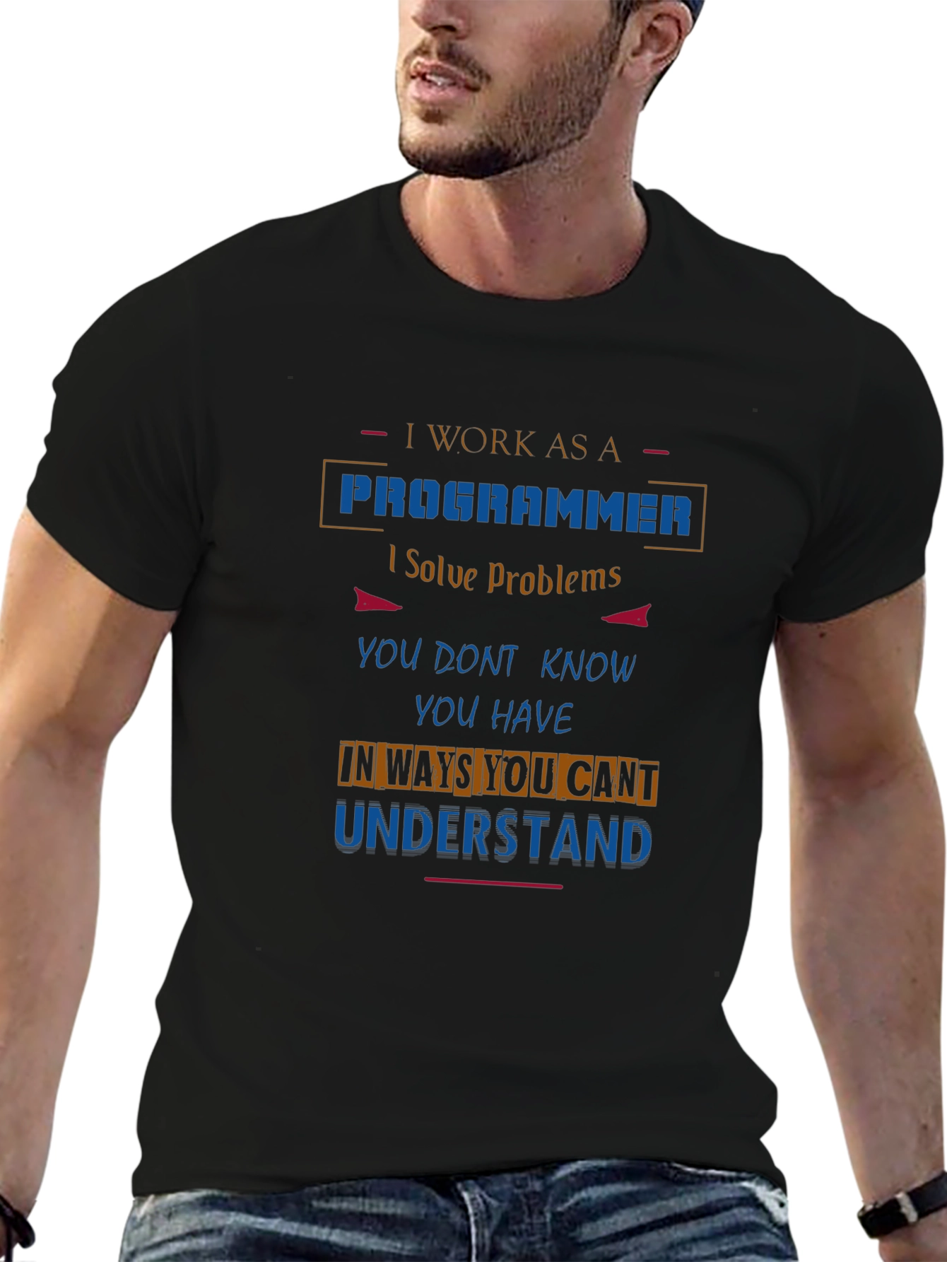 Programmer Graphic T-Shirt - Solve Problems