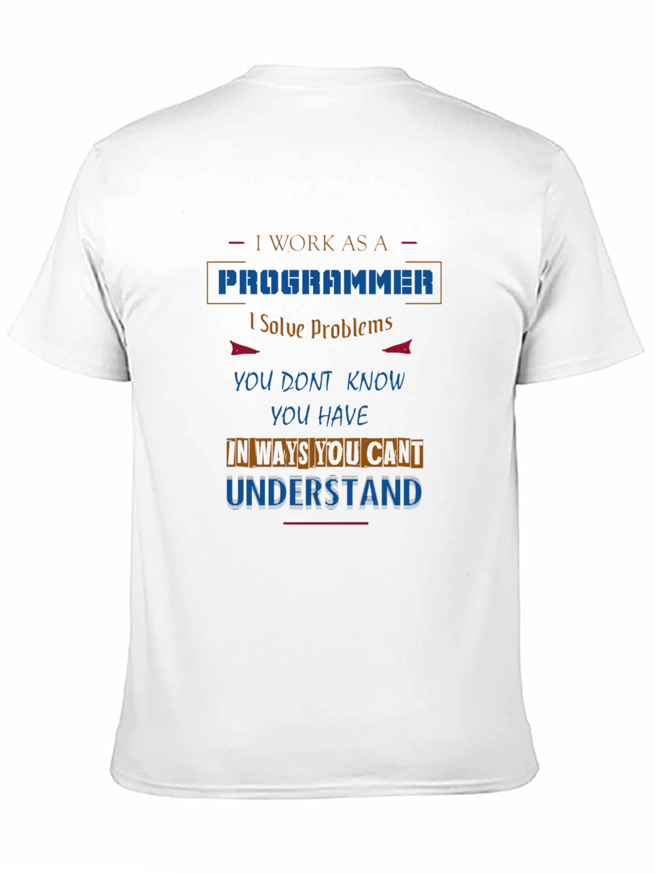 Programmer Graphic T-Shirt - Solve Problems