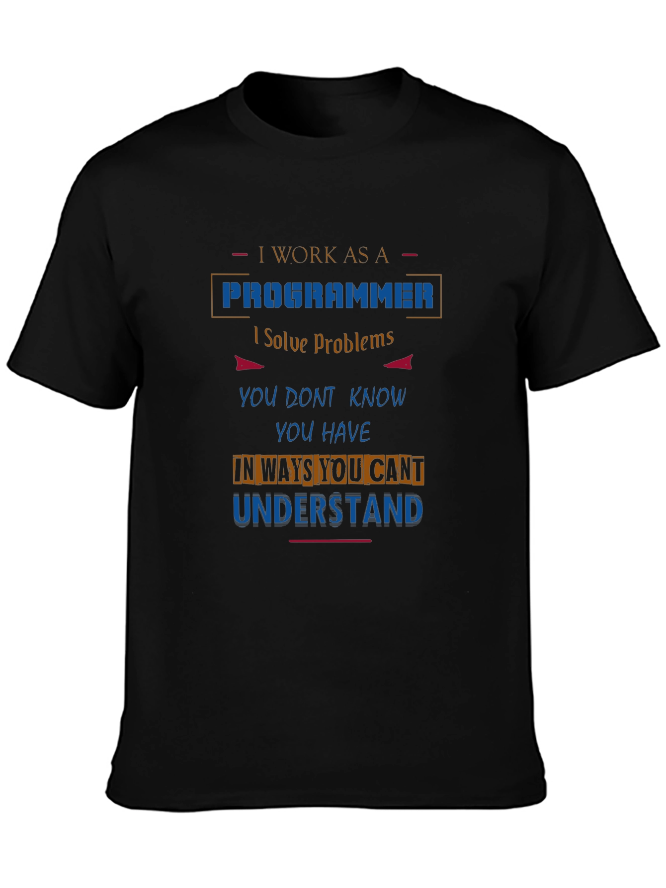 Programmer Graphic T-Shirt - Solve Problems