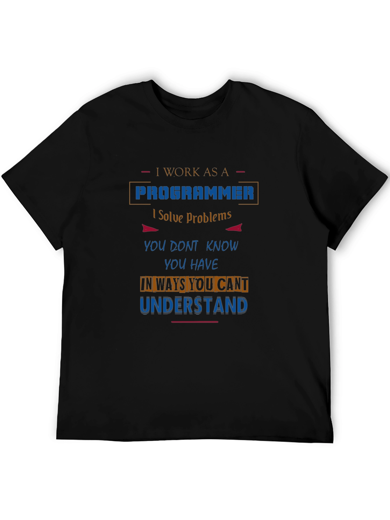 Programmer Graphic T-Shirt - Solve Problems