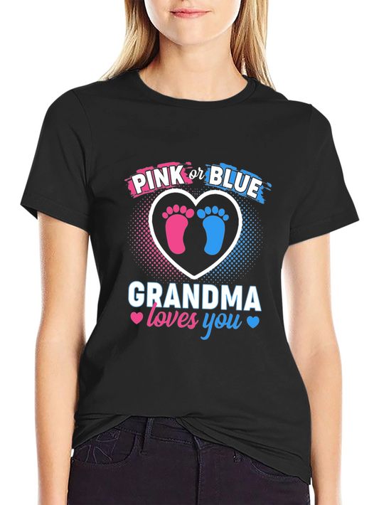 Grandma Loves You Gender Reveal T-Shirt