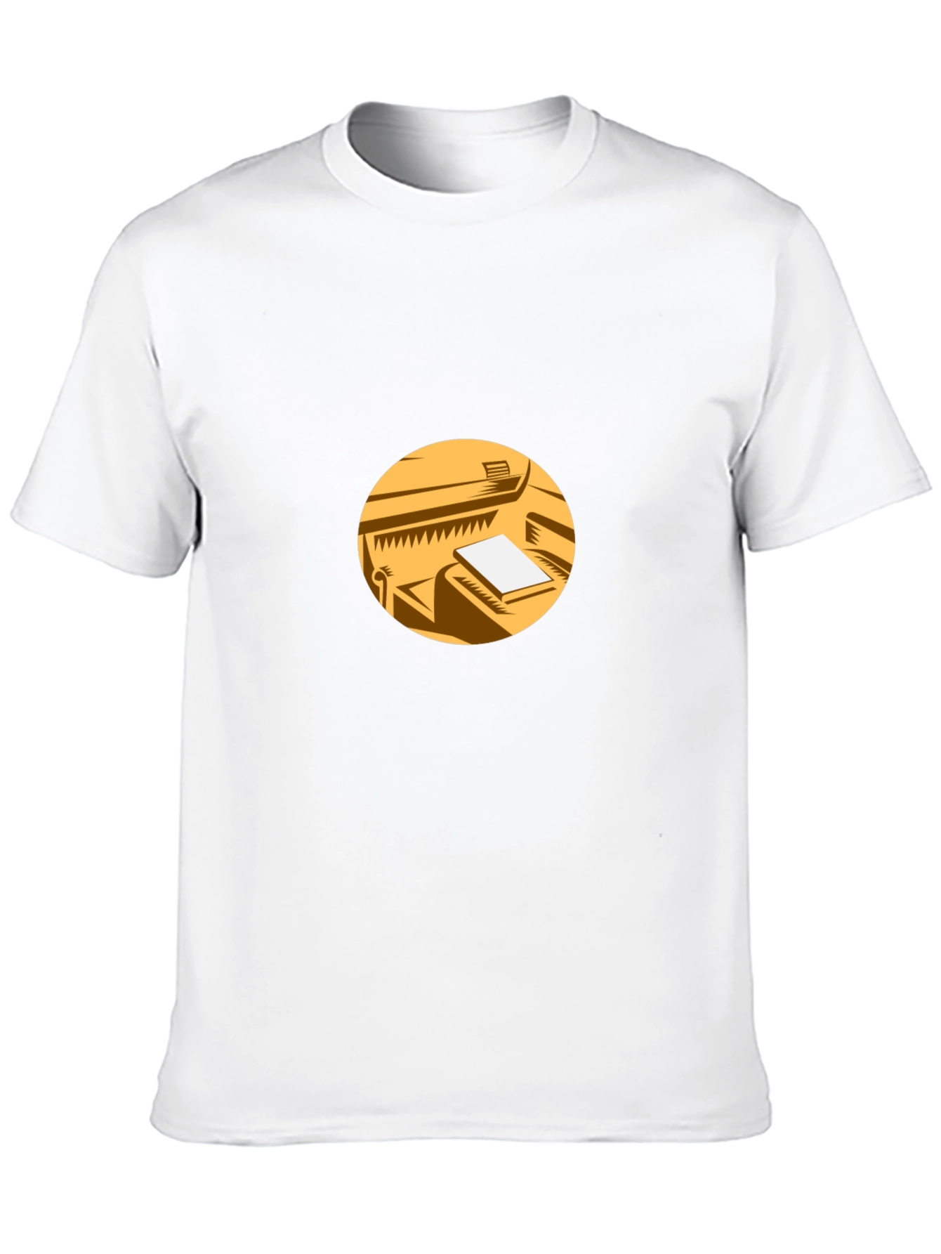 Retro Piano Graphic Tee - Black