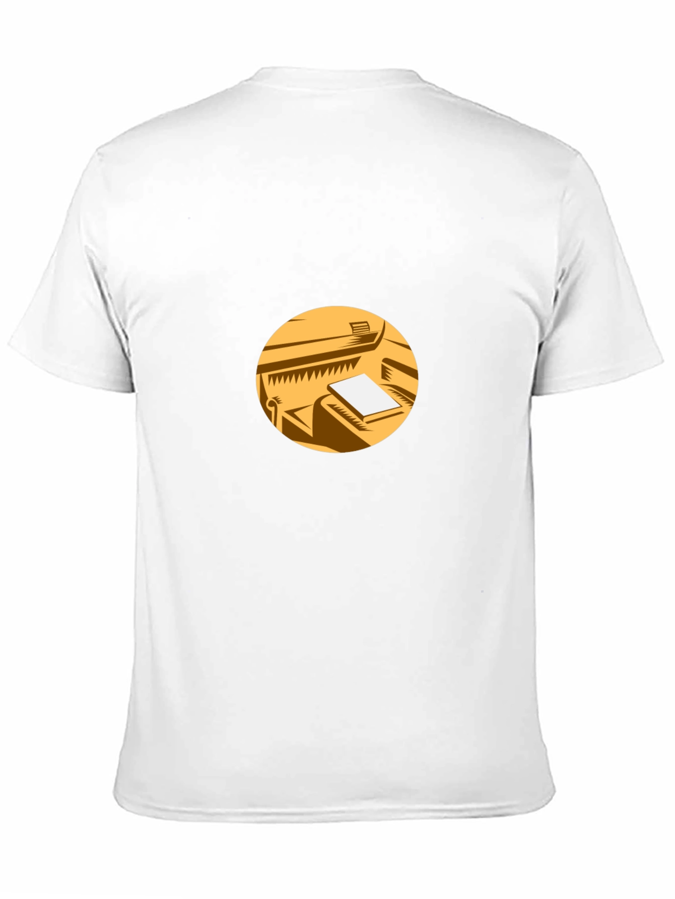Retro Piano Graphic Tee - Black