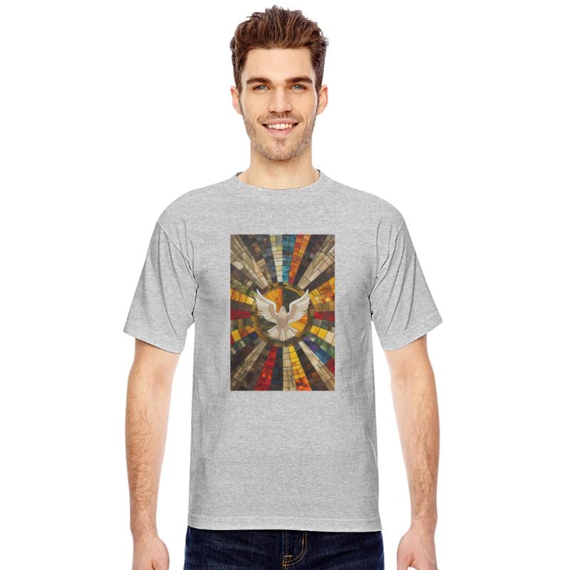 Bold Bohemian Christian Decor, Vibrant Dove Art